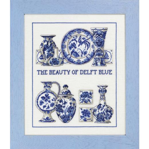 Permin of Copenhagen Stickpackung - Sampler Delft Blue