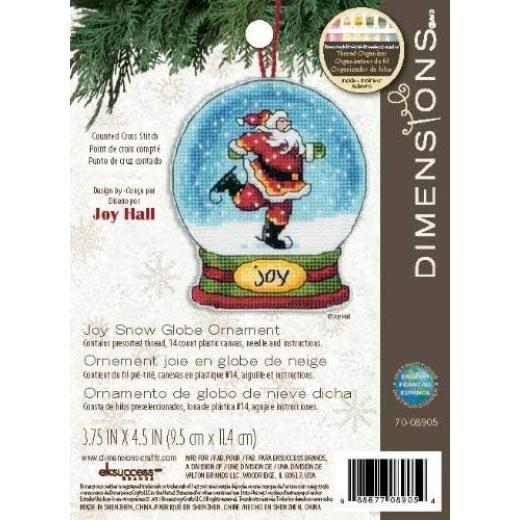 Dimensions - Joy Snow Globe Ornament - Ausverkauf