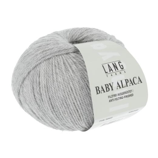 Baby Alpaca Lang Yarns - hellgrau mélange (0003)