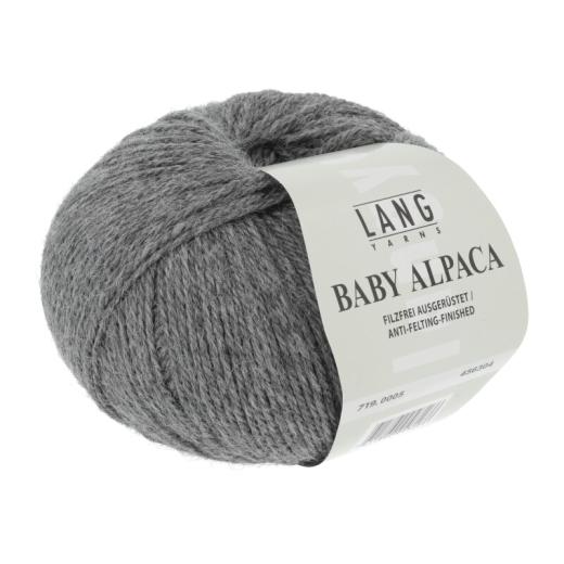 Baby Alpaca Lang Yarns - grau mélange (0005)