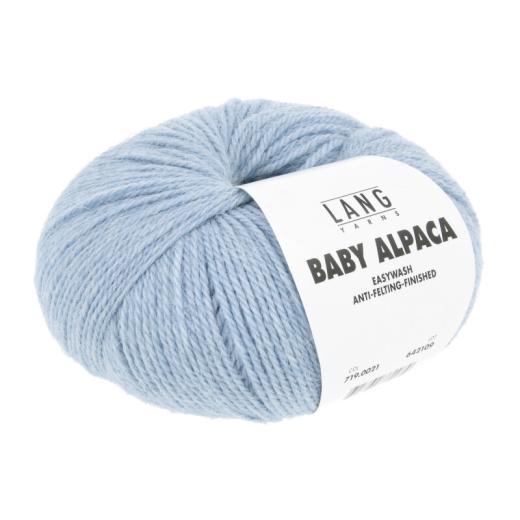 LANG YARNS Baby Alpaca - hellblau melange (0021)