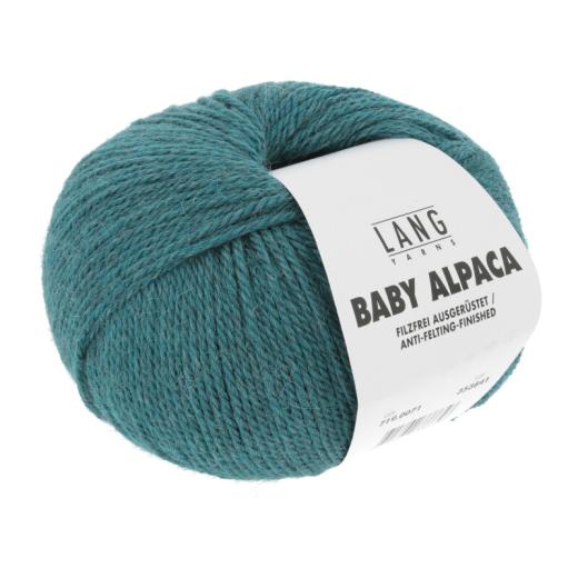 Baby Alpaca Lang Yarns - türkis mélange (0071)