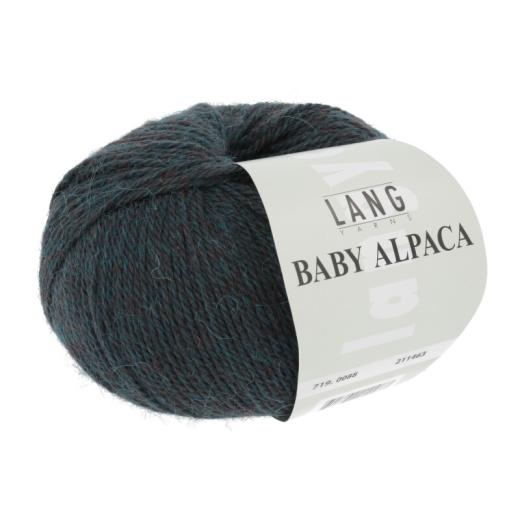 Baby Alpaca Lang Yarns - petrol mélange (0088)
