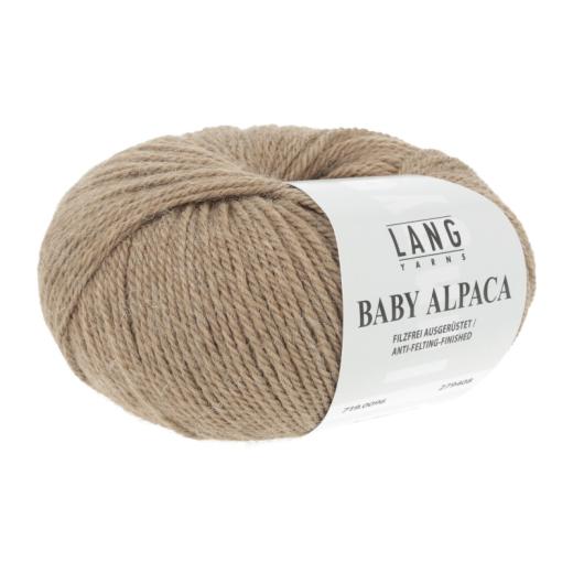 Baby Alpaca Lang Yarns - hellbraun mélange (0096)