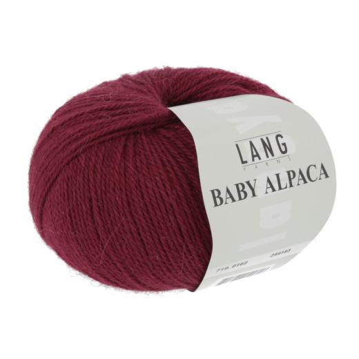 Baby Alpaca Lang Yarns - dunkelrot (0162)