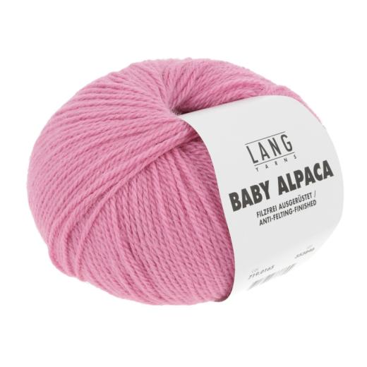Baby Alpaca Lang Yarns - pink hell (0165)