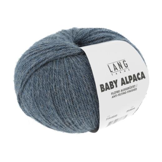 Baby Alpaca Lang Yarns - jeans hell mélange (0233)