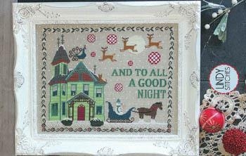 Stickvorlage Lindy Stitches - And To All A Good Night