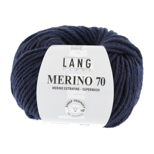 Lang Yarns Merino 70 - navy (0025)