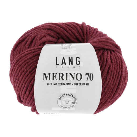 Lang Yarns Merino 70 - dunkelrot