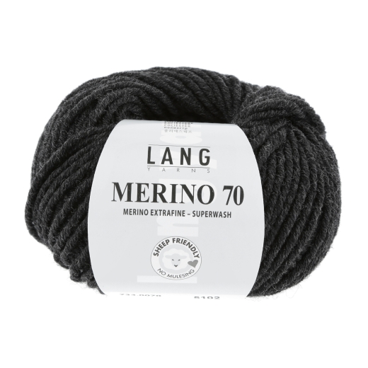 Lang Yarns Merino 70 - anthrazit melange