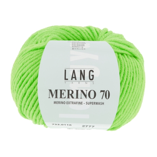 Lang Yarns Merino 70 - hellgrün neon