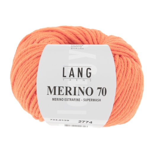 Lang Yarns Merino 70 - orange neon (0159)