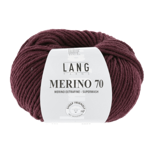 Lang Yarns Merino 70 - bordeaux (0164)