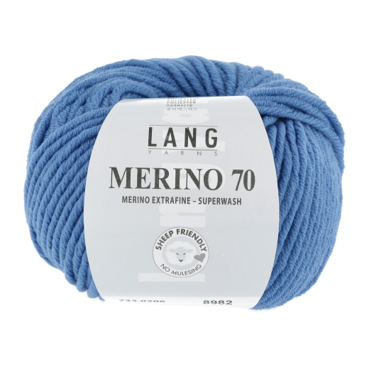 Lang Yarns Merino 70 - blau