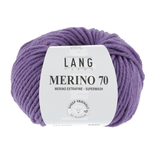 Lang Yarns Merino 70 - lila dunkel