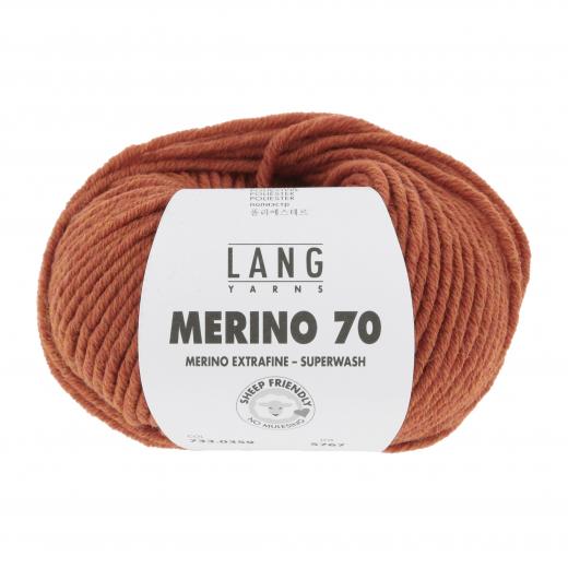 Lang Yarns Merino 70 - orange mélange