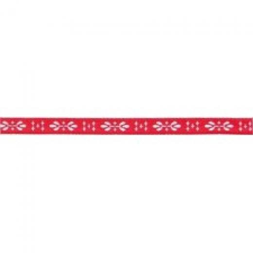 Webband Ornament rot/weiss - Rico Design (Ausverkauf)