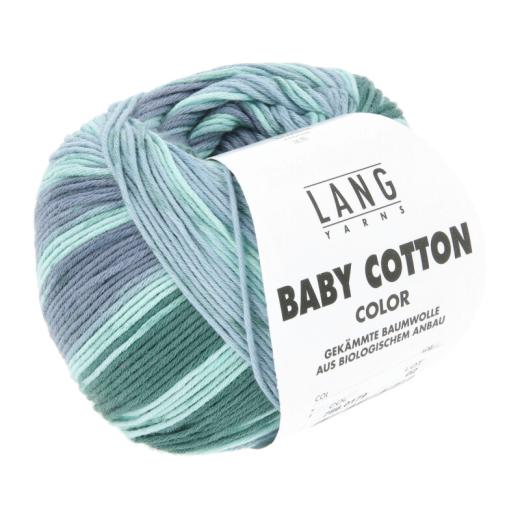 Lang Yarns Baby Cotton Color - türkis-violett-grün (0179)