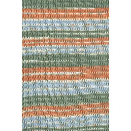 Lang Yarns Baby Cotton Color - olive-orange-hellblau