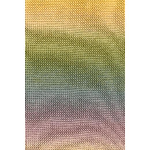 Baby Cotton Color Lang Yarns - gelb - grün - altrosa (0049)