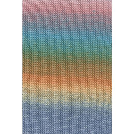 Baby Cotton Color Lang Yarns - blau - orange - rosa (0154)