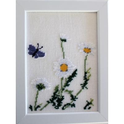 Fremme Stickpackung - Margeriten & Schmetterling