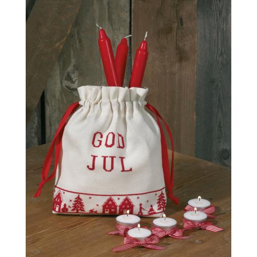 Geschenkesack Frohe Weihnachten - Stickpackung Permin