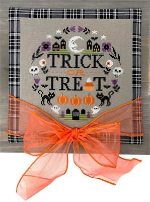 Stickvorlage Tiny Modernist Inc - Halloween Wreath (Ausverkauf)