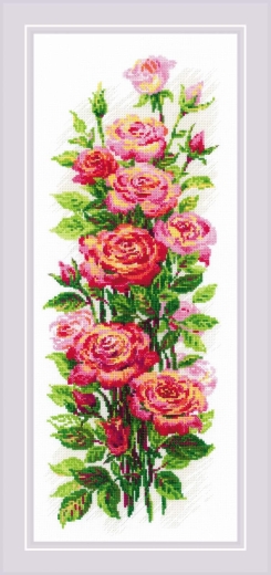 Riolis Stickpackung - Blooming Roses
