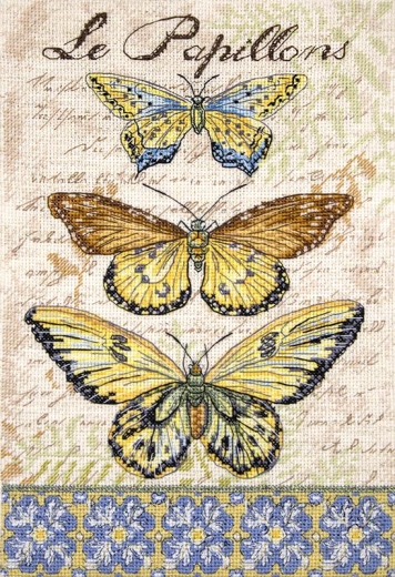 Vintage Wings - Le Papillons - Leti Stitch (Stickpackung)