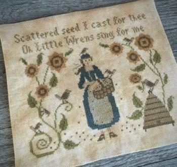 Stickvorlage Scattered Seeds Samplers - Seeds Of Kindness