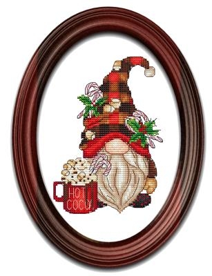 Hot Cocoa Gnome - Les Petites Croix De Lucie (Stickvorlage)