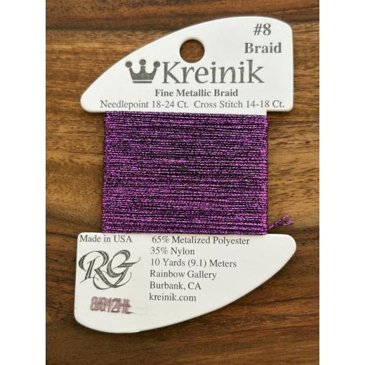 Kreinik #8 012HL - Purple High Lustre