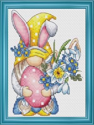 Stickvorlage Les Petites Croix De Lucie - Easter Gnome 2022