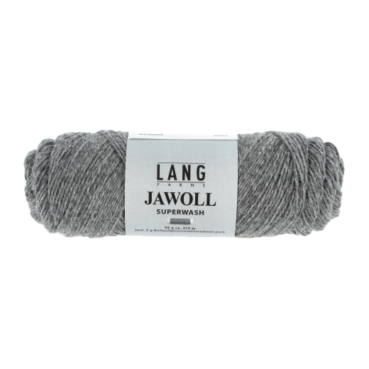 Lang Yarns Jawoll uni Sockenwolle 4-fach - dunkelgrau mélange