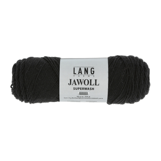 Lang Yarns Jawoll uni Sockenwolle 4-fach - schwarz