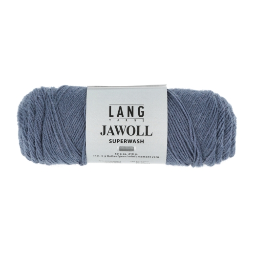 Lang Yarns Jawoll uni Sockenwolle 4-fach - stahlblau