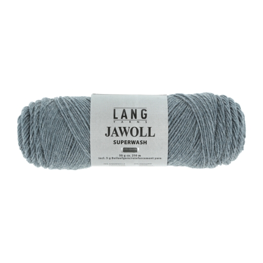 Lang Yarns Jawoll uni Sockenwolle 4-fach - militär mélange