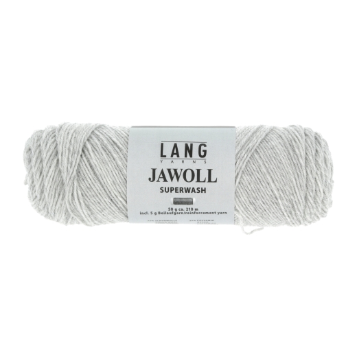 Lang Yarns Jawoll uni Sockenwolle 4-fach - hellgrau mélange