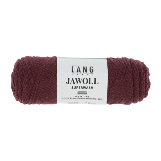 Lang Yarns Jawoll uni Sockenwolle 4-fach - bordeaux