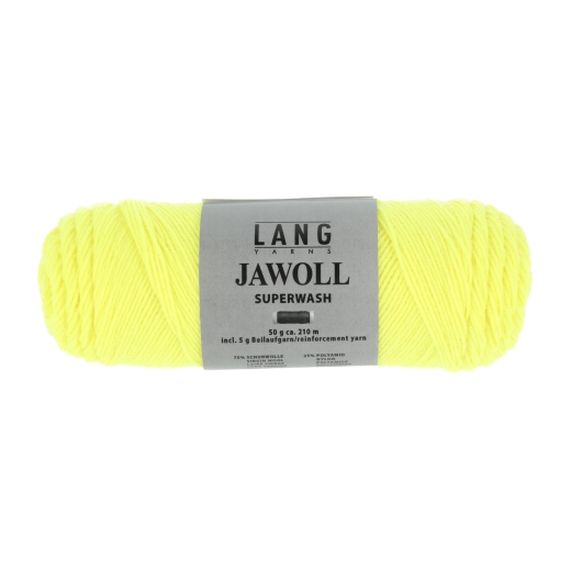 Lang Yarns Jawoll uni Sockenwolle 4-fach - gelb neon