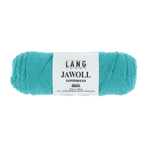 Lang Yarns Jawoll uni Sockenwolle 4-fach - türkis dunkel