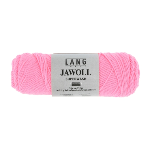 Lang Yarns Jawoll uni Sockenwolle 4-fach - pink neon