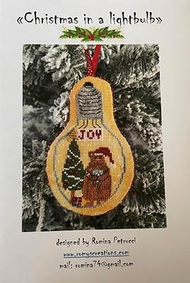Christmas In A Lightbulb - Romys Creations (Stickvorlage)