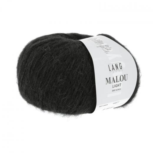 Malou Light Lang Yarns - schwarz (0004)