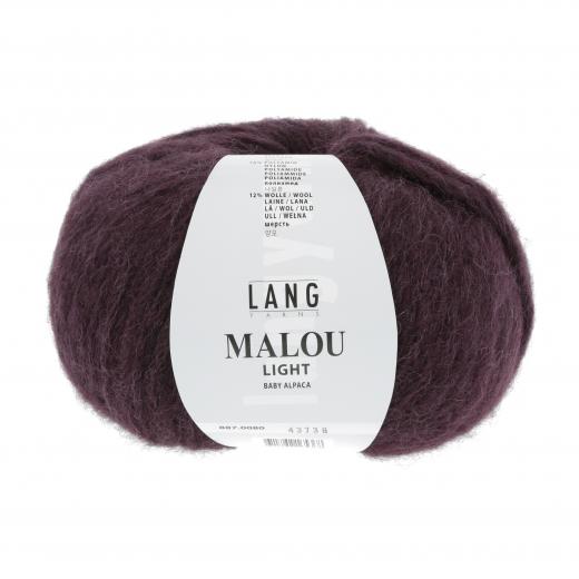 Malou Light Lang Yarns - aubergine (0080)