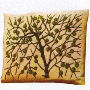Fremme Stickpackung - Kissen Apfelbaum