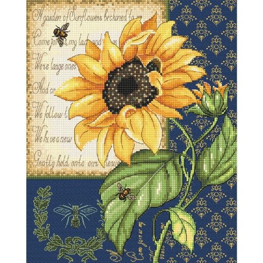 Leti Stitch Stickpackung - Sunflower Melody