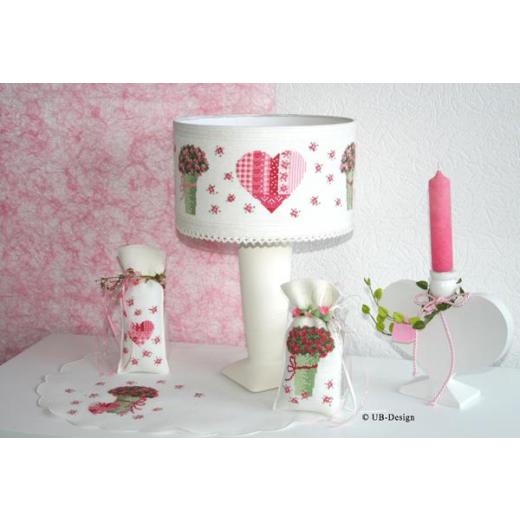 UB-Stickdesign - Patchworkherz im Lampenlicht (Ausverkauf)